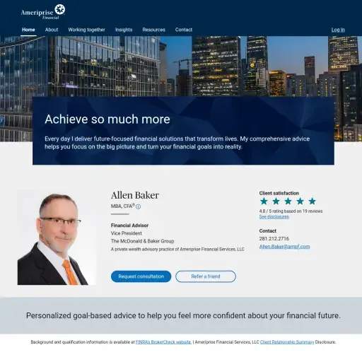 Allen Baker - Financial Advisor, Ameriprise Financial Services, LLC