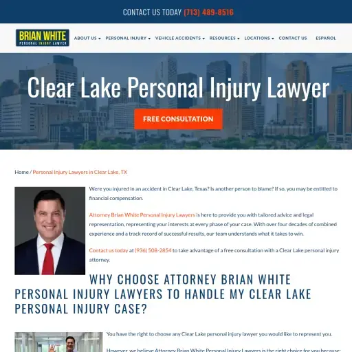 Attorney Brian White Personal Injury Lawyers Clear Lake