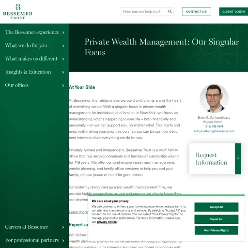 Bessemer Trust Private Wealth Management New York NY
