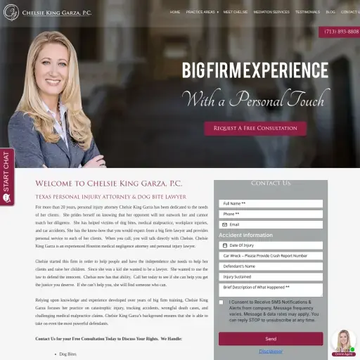 Chelsie King Garza Houston Personal Injury Attorney