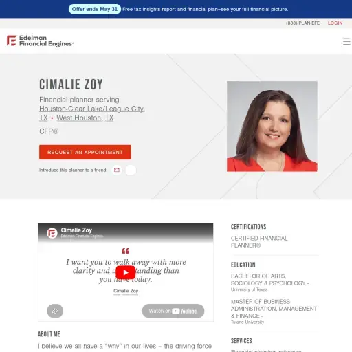 Cimalie Zoy - Edelman Financial Engines