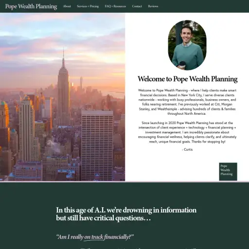 Curtis Pope, CFP | Certified Financial Planner | Financial Advisor