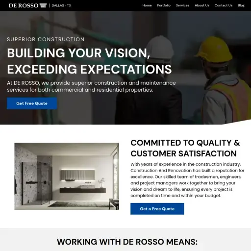 DE ROSSO Construction LLC.