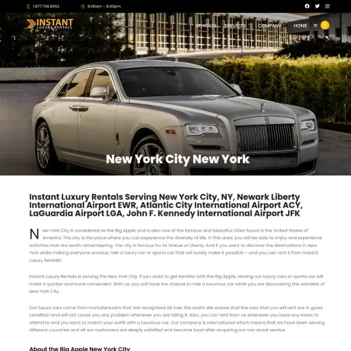 Exotic Car Rental New York | Instant Luxury Rentals