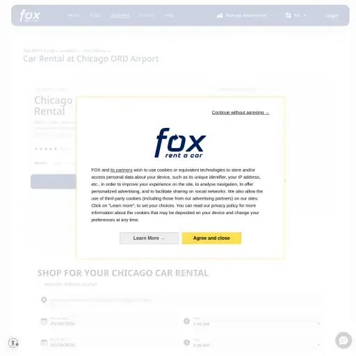 Fox Rent A Car Chicago O'Hare International Airport