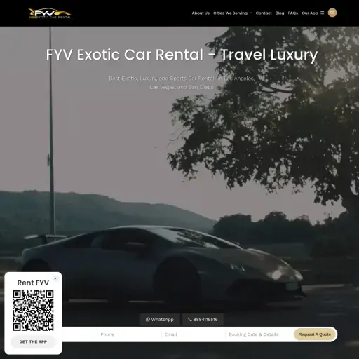 Fyve Exotic Car Rentals Los Angeles