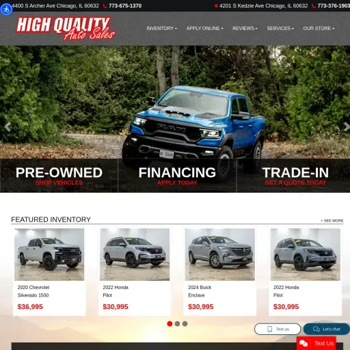High Quality Auto Sales