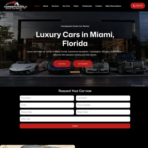 Horsepower exotic rentals