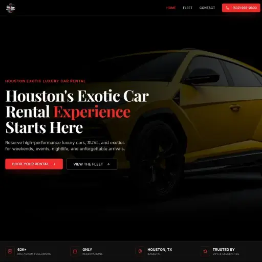 Houston Exotic Luxury Car Rental