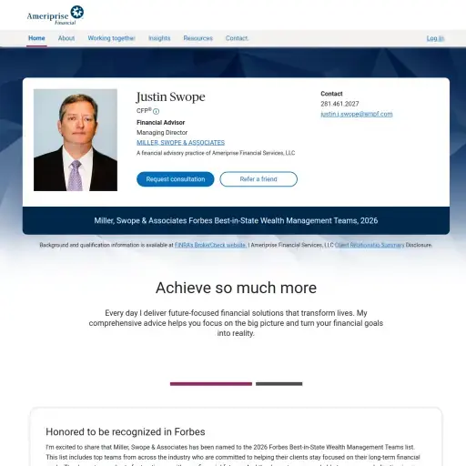 Justin Swope - Financial Advisor, Ameriprise Financial Services, LLC