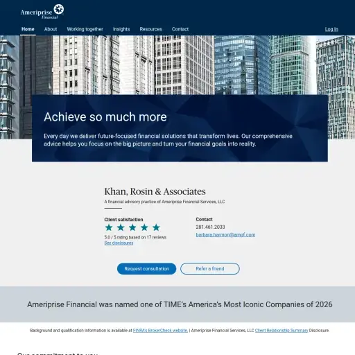 Khan, Rosin & Associates - Ameriprise Financial Services, LLC