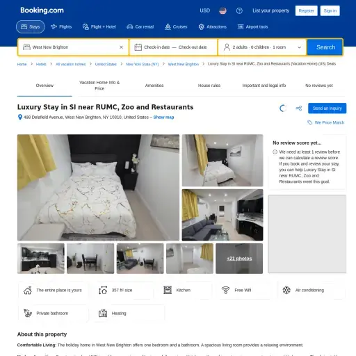 Luxury Stay in SI near RUMC, Zoo and Restaurants