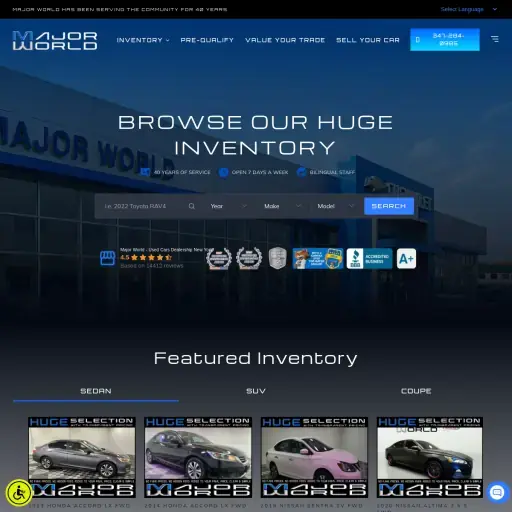 Major World - Used Cars Dealership New York