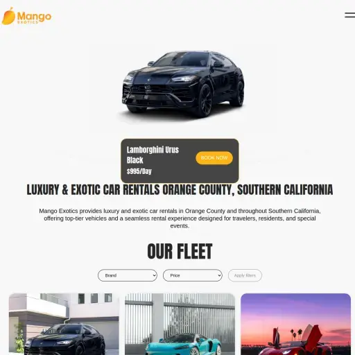 Mango Exotics | Luxury & Exotic Car Rental