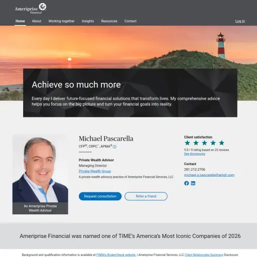 Michael Pascarella - Private Wealth Advisor, Ameriprise Financial Services, LLC