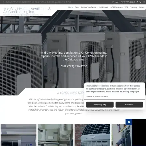 Mid-City Heating, Ventilation & Air Conditioning Inc.