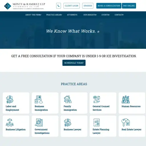 Monty & Ramirez LLP