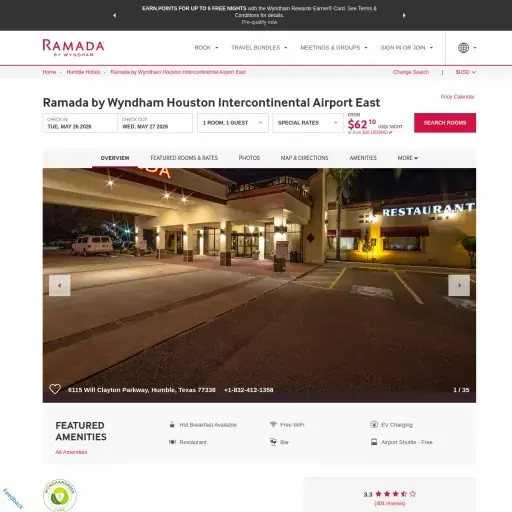 Ramada by Wyndham Houston Intercontinental Airport East