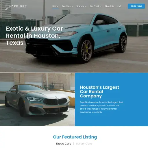 Sapphire Executive Travel - Luxury & Exotic Car Rentals | Chauffeur Services