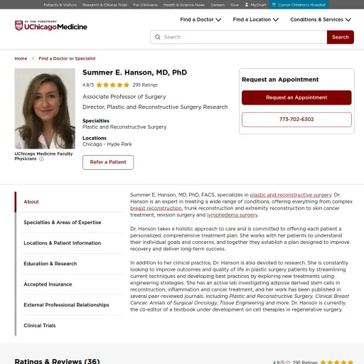 Summer Hanson MD