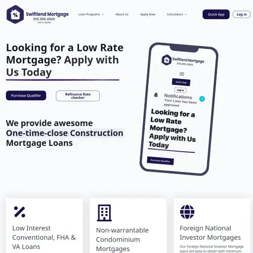 Swiftlend.com Mortgage Company