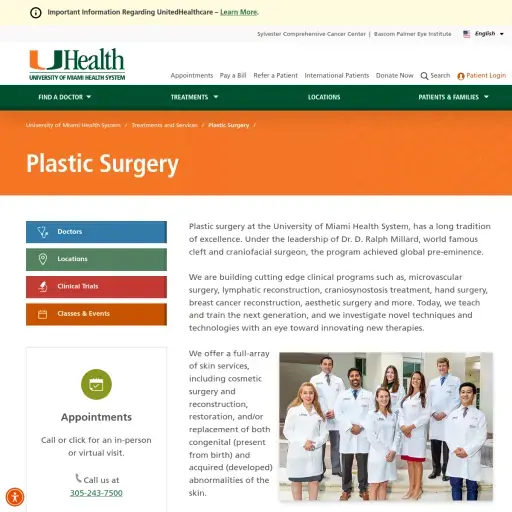 UHealth Plastic Surgery