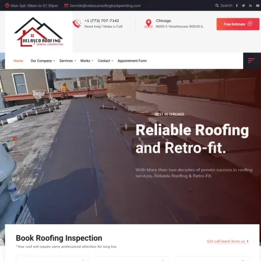 Velasco Roofing Tuckpointing
