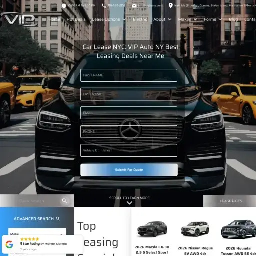 VIP Auto Lease NYC Best 0 Down Leasing Deals