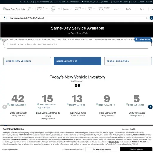 Volvo Cars Clear Lake