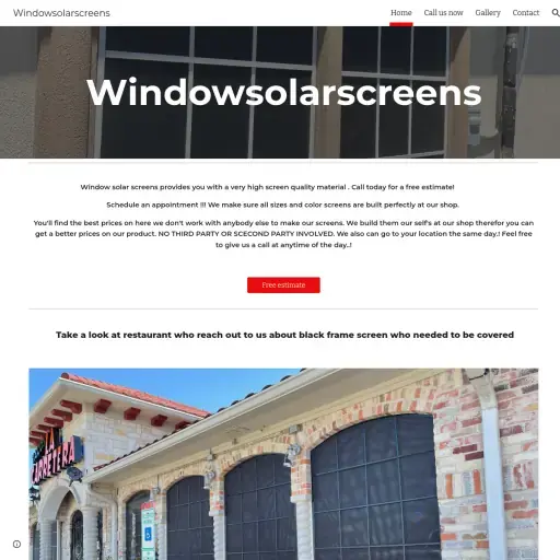 Window Solar Screens